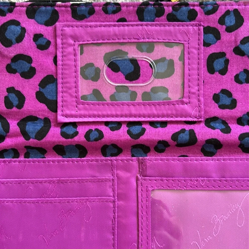 Vera Bradley Blue and Purple Quilted Wallet nwot - Picture 3 of 4